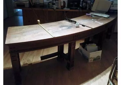 Historic desk from the old Tacoma train station