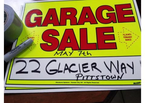 Garage Sale - 22 Glacier Way, Pittstown - Saturday May 7th