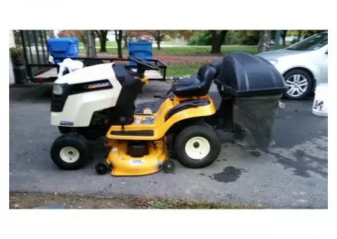 42" cub cadet hydro mower with twin bagger