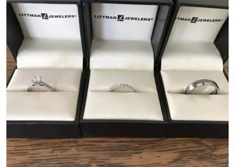 Engagement Ring & Wedding bands