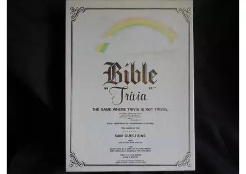 Bible “Trivia” Board Game