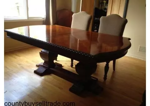 Dining Table with Chairs  & Credenza