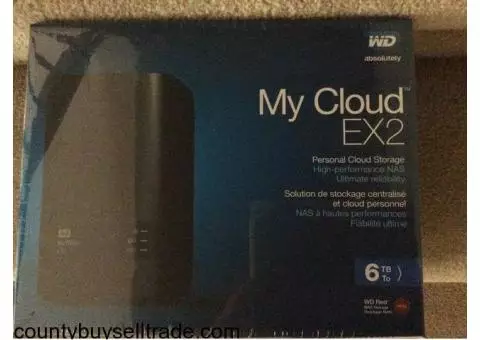 brand new Western Digital My Cloud EX2 external storage